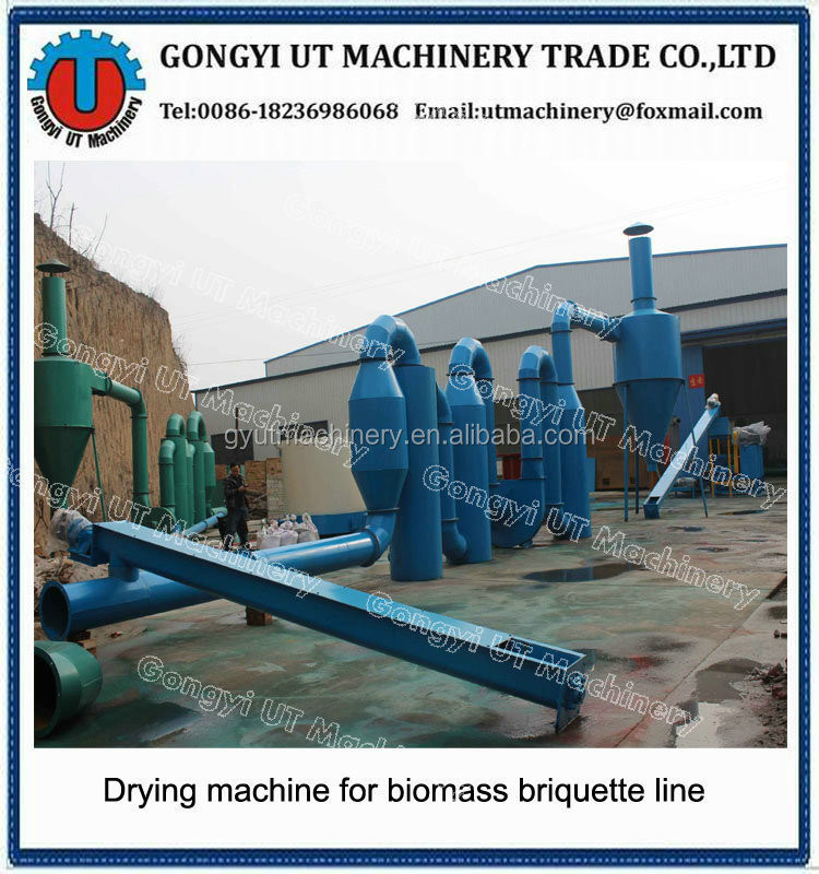 Lunghezza 1000 mm Rice Husk Air Flow Dryer per asciugare efficacemente varie materie prime