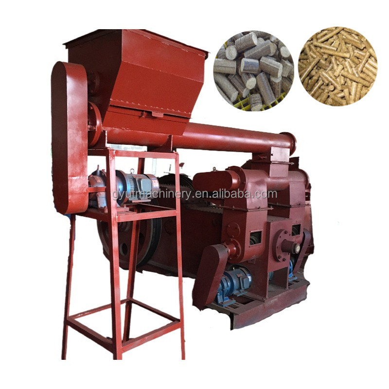 1000 kg all'ora Stampa tipo Ram Stampaggio meccanico Legno Briquette Rod Press Machine