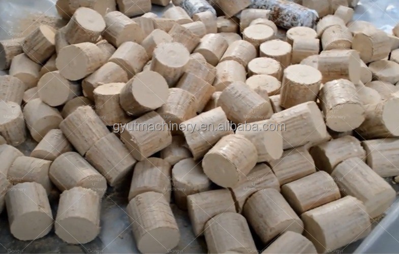 Biomassa di legno di forma esagonale, segatura di rami di legno, carbone, macchina per la fabbricazione di brichette in Spagna