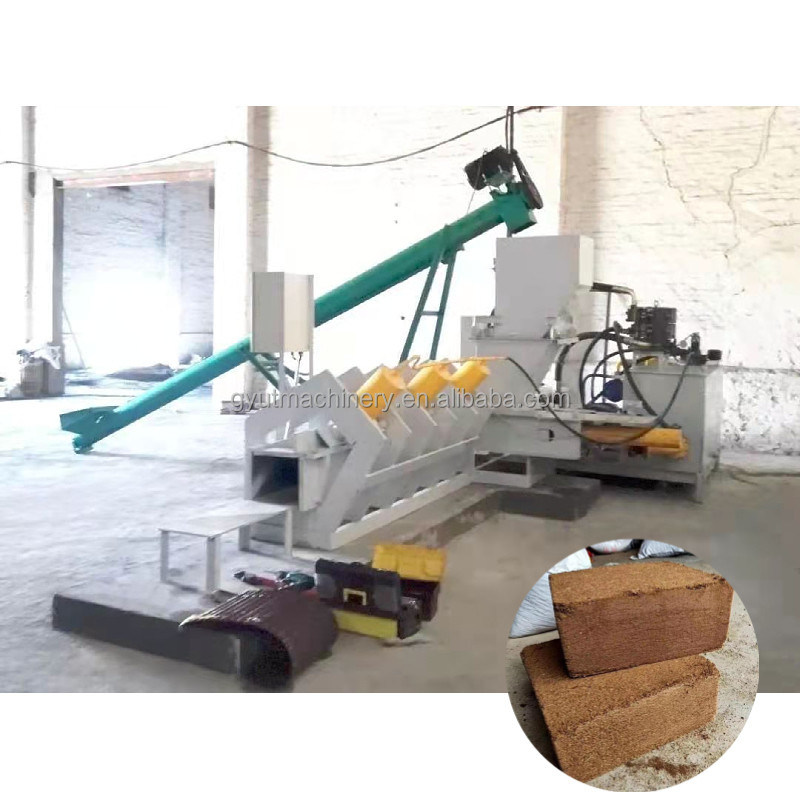 Materiale grezzo Cocco 5 kg Coco Peat Coil Blocks Compressing Machine 3000*2200*2500mm