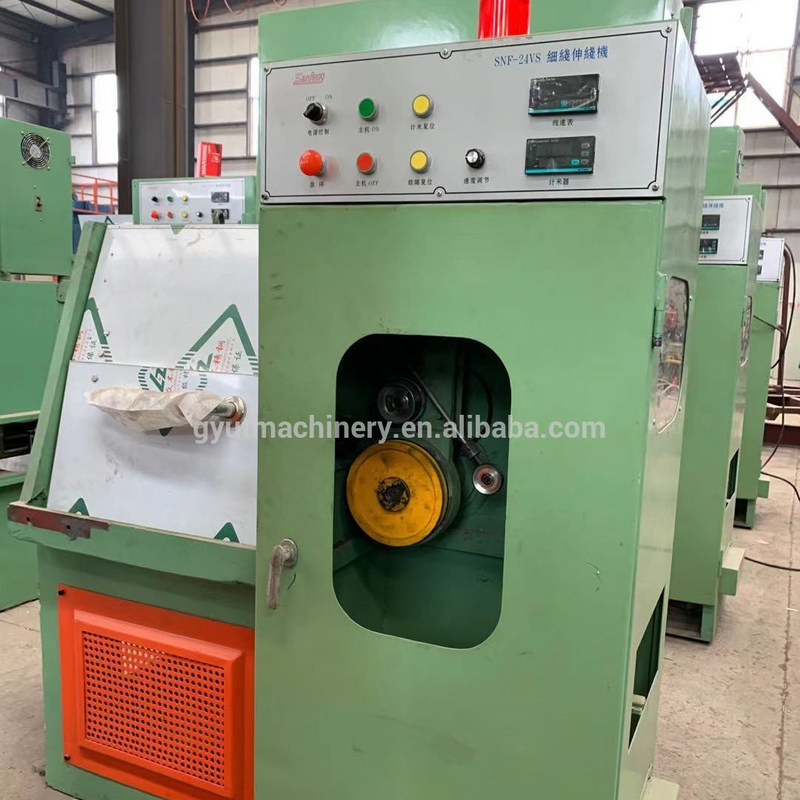 Macchina di disegno di fili in acciaio a basso tenore di carbonio con rivestimento in carburo di tungsteno e motore da 7,5 kW