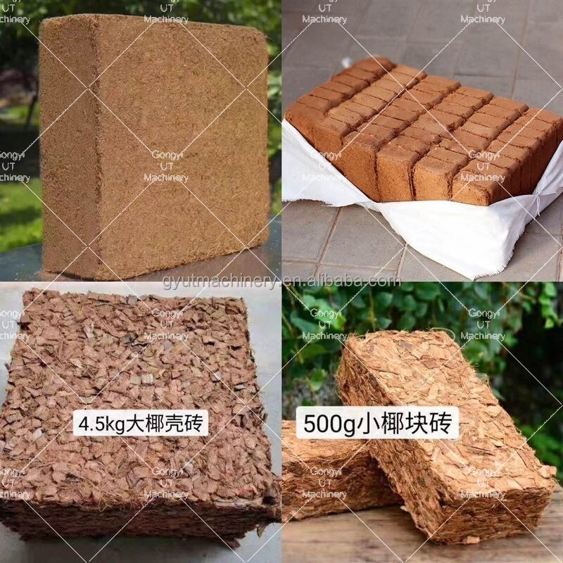 5 KG Coir Pith Bagger Machine per e Coco Peat Block Pressing 8mm-75mm di diametro