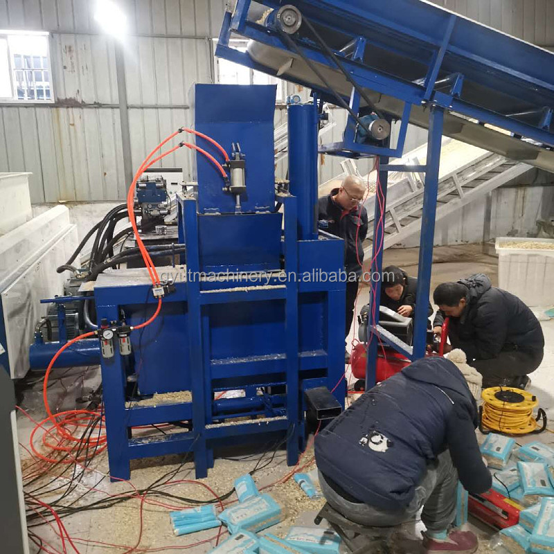 Materiale di imballaggio in legno Macchina di imballaggio multifunzione per lenzuola per animali 1000g per sacchetto