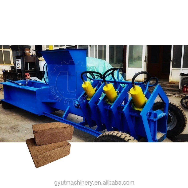 Borse imballaggio 30t Pressure Coir Pit Block Briquette Making Machine per la produzione
