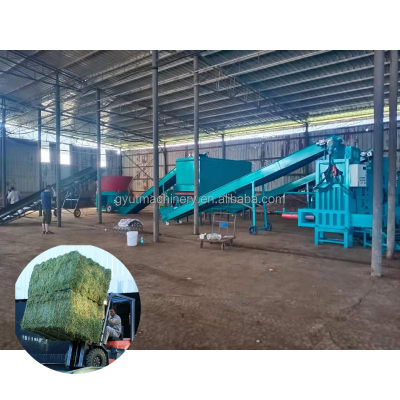 30x40x70cm Bale Size Baling Press Machine per grande sillaggio idraulico Alfalfa