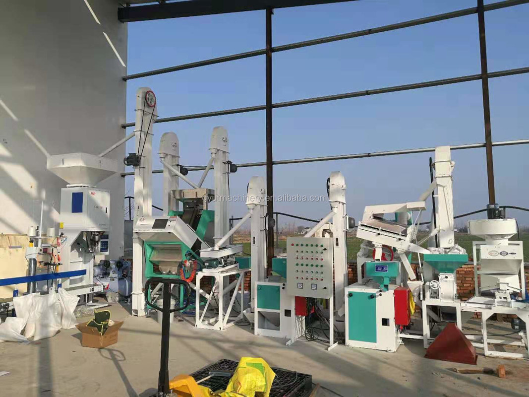 Negozi di riparazione di macchinari Satake Rice Huller Paddy Rice Husker Mill 1 tonnellata Rice Mill