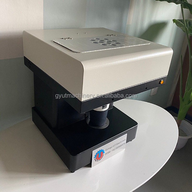 Smart Inkjet Mini Color Coffee Printer 3D Food Cake Printing Machine per il commercio