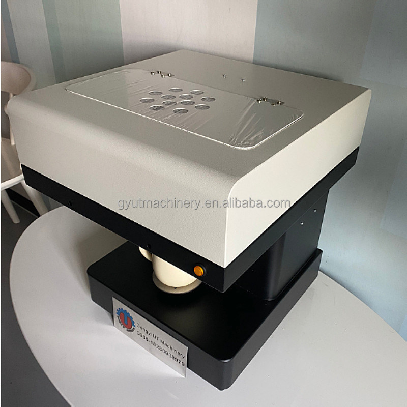 Smart Inkjet Mini Color Coffee Printer 3D Food Cake Printing Machine per il commercio