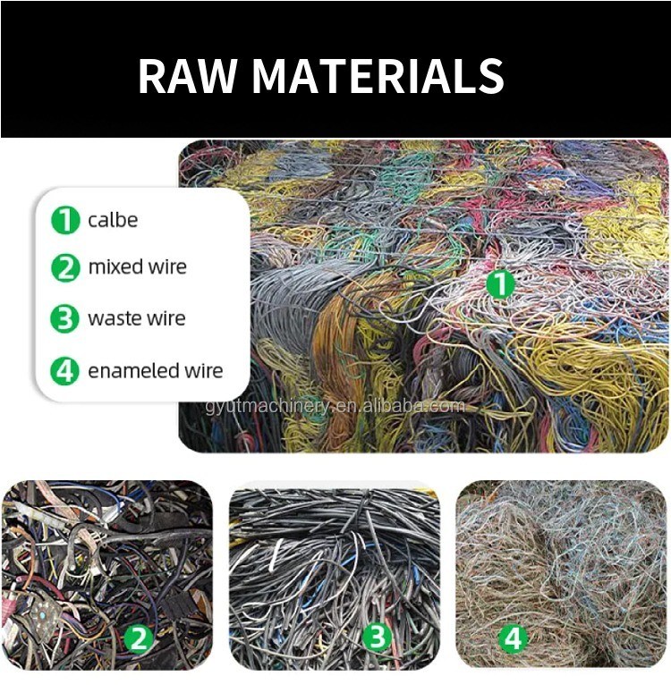 Macchina di macinatura a cavo monofase di supporto per il riciclaggio del materiale