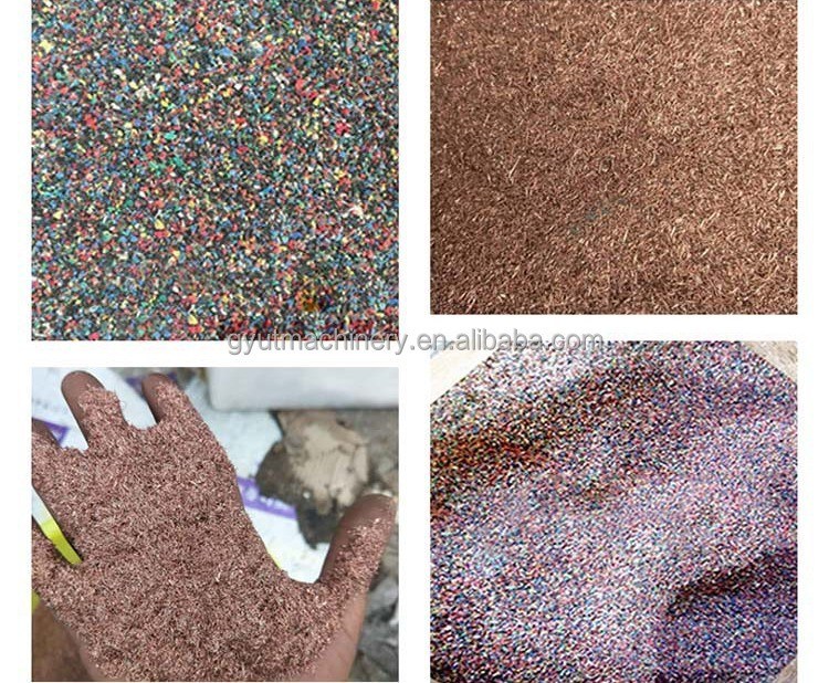 1200 kg Peso Macchine di riciclaggio di cavi di rame Macchine di separazione di rottami di cavi Granulatori di separazione