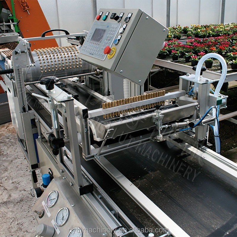 Alta precisione di semina Baccaglio automatico Lattuga Semi di cetriolo vassoi macchina di semina per piantine Trapianto