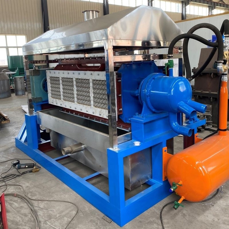 Progettazione di una macchina automatica di stampaggio/formazione/moldatura di piastre di uova di carta con tensione 380v