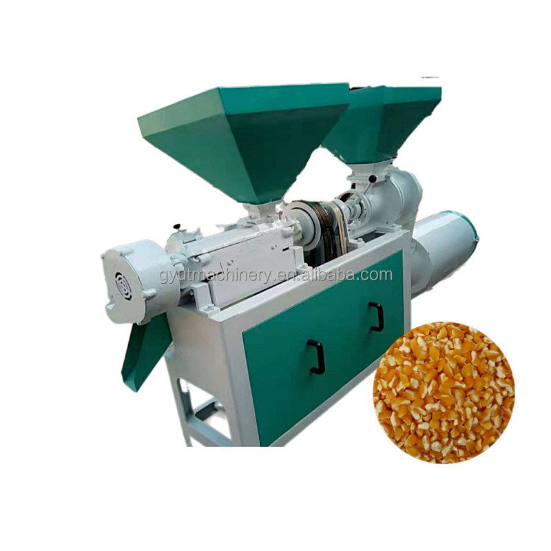 Macchine per la produzione di granella di mais di buona qualità Macchine per la fresatura di mais di piccole dimensioni per un'operazione facile