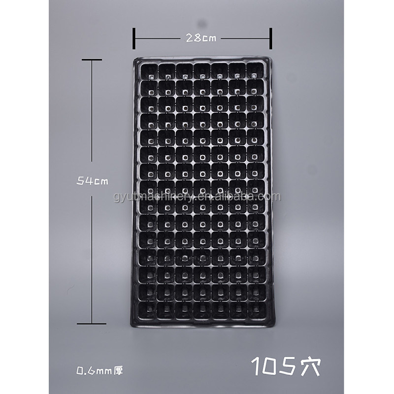 200 vassoi all'ora Vassoio nero per piantare semi di cavolo per piantare rapidamente e con precisione