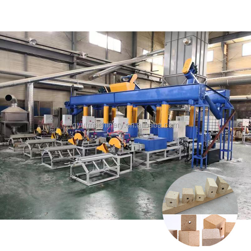 15kW di potenza Macchina europea per la fabbricazione di blocchi di pallet di legno per la segatura e per i frammenti di legno