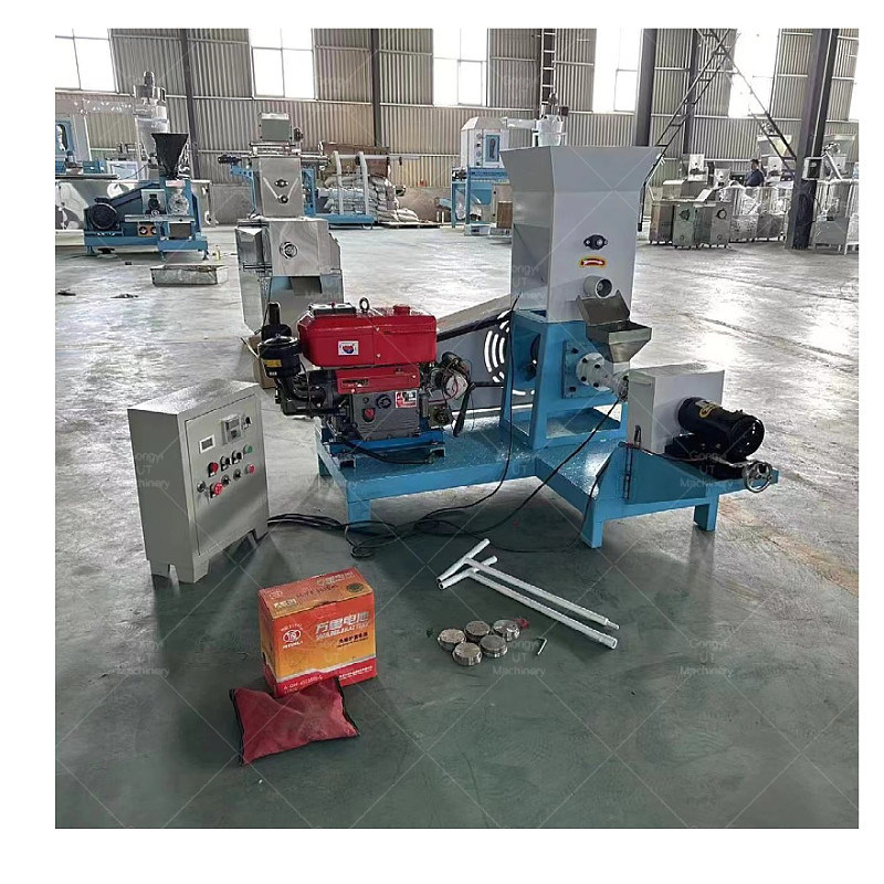 UT Machinery 100-150 Kg Per Hour Motore diesel Estruttore a pellet galleggiante per mangimi per pesci