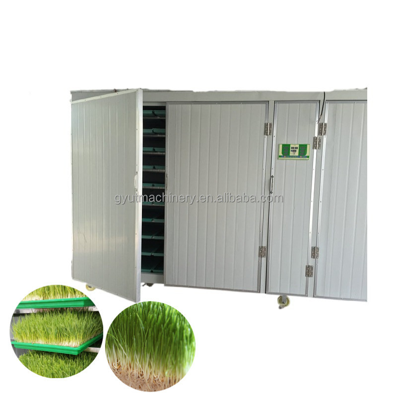 Contenitore compatto Tipo di foraggio idroponico di orzo Sala di coltivazione per le dimensioni ottimali della scatola dei germogli