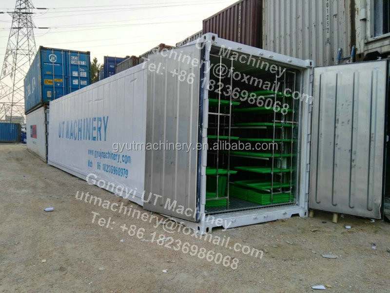 Sistema idroponico da 2400w per 1000 kg di erba da foraggio al giorno e produzione di latte di soia