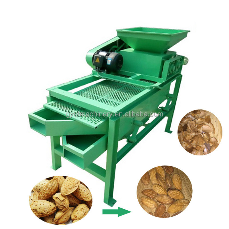1.5KW Almond Huller Plant per il supporto online molto popolare Almond Shell Machine rotta